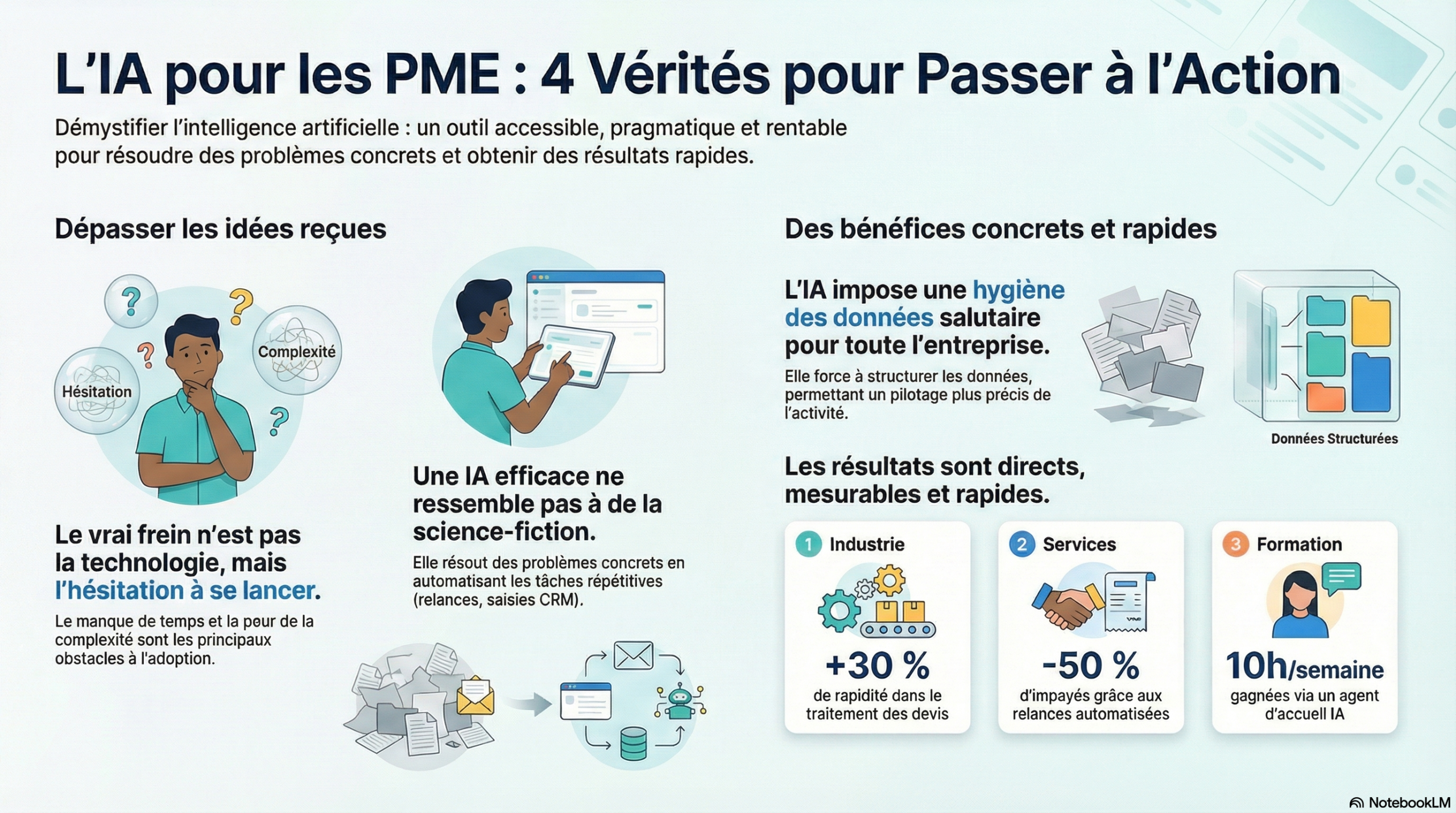 L’IA pour PME : Oubliez la Complexité, Place aux Résultats Concrets